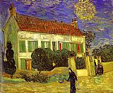 Vincent van Gogh The White House at Night La maison blanche au nuit painting